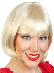 Blonde Paige Bob With Fringe Flapper Wig
