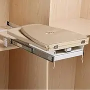 Ironing Board Hiding Ironing Board Foldable Ironing Station in Cabinet for Apartment & Small Room | Sturdy Folding Board, Easy-Release Lever,Retractable Ironing Board Closet Pull-Out Stow Aw