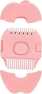 IWOWHERO Double-sided Hair Razor Comb for Boys and Girls 1 Hair Cutting Tool Safety Guard Brush for Toddlers Pink