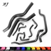For 1990-94 MITSUBISHI ECLIPSE DSM 4G63T 1G Silicone Coolant Radiator Hose Black (for: Mitsubishi)