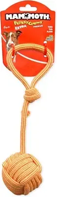 Mammoth Extra Flossy Chews Multi-Colored Small Monkey Fist Dog Toy 3" 25195F