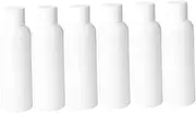 EXQUIMEUBLE 6Pcs Leak Travel Bottles Refillable White Cosmetic Containers for Shampoo Body Wash Lotion for Travel Storage Creative Reusable