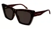 NEW Alexander McQueen ICONS AM0361S Sunglasses 002 Havana 100% AUTHENTIC