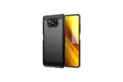 Xiaomi Mi Poco X3 Cover Case Brushed TPU Case - Black