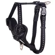 Rogz Control Stop-Pull Dog Harness Padded Black Small