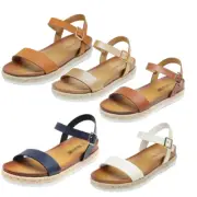 Women Espadrille Wedge Sandals Ankle Strap Open Toe Casual Sandals Size 5-11