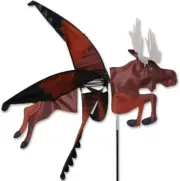 24" Flying MOOSE Whirligig Wind Spinner Garden Decor by Premier Kites & Designs