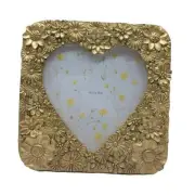 Cute Picture Frame with Heart Shape, Hand-Crafted Vintage Ornate Style Picture