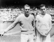 Tennis Players Jack Kramer & Tom Brown Before Mens Singles Final Wimb 1947 PHOTO