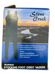 Neoprene Green Stone Creek Suspender Waders Stockingfoot Size MS New