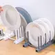 創意可拆卸6格碗盤收納瀝水架廚房置物架鍋蓋架可調節塑料放碗架