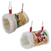 Parrot Hammock with Metal Hooks Warm Snuggle Cage Tent for Small Cockatiels
