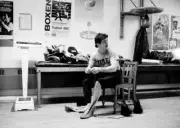 Irish Featherweight Boxer Barry Mcguigan Preparing For A Training 1985 Old Photo