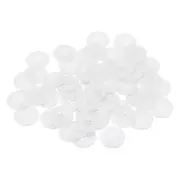 50pcs Resin Sewing Buttons 1" Round Flat 4-Hole Craft Buttons, White