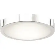 Abra Lighting 30065FM-CH Halo LED 10.85 inch Chrome Flush Mount Ceiling Light