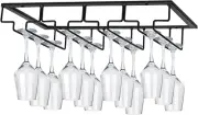 Wine Glasses Rack under Cabinet Stemware Rack,Wine Glass Hanger Rack Wire Wine
