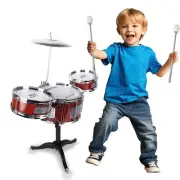 Kids Drum Set Plastic Toy Drum Set for Kids 1 - 5 Years Old Boys Girls Musica...