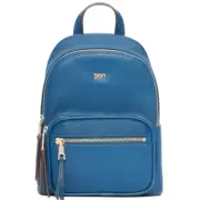 New DKNY Maxine Backpack Leather Light Midnight Blue