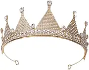 minkissy Elegant 18th Birthday Crown by Headpiece Wedding and Party Accessory KC Gold