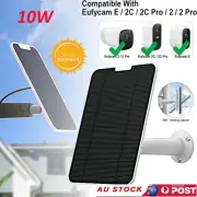 10W Solar Panels for Eufy Eufycam Cam E/2C/2/2 Pro Wall Mount 1.8ft Cable Power