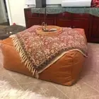 New Branded Ottoman Footstool Pouf Moroccan Handmade Genuine Pouffe