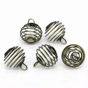 BULK 8 Bead Cages Bronze to Make Stunning Pendants FD114 C