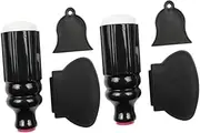 FOYTOKI 2 Sets Scraper Seal Set UV Stamper Double Kit White DIY Nail Art Stamping Polish Manicure Tool Scraper Plate Black