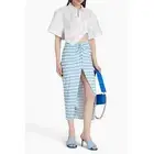Jacquemus nodi knotted gingham pareo