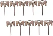 Angoily 10pcs Elephant Card Retrieval Needle Removal Pin Phone Tray Ejector Jitterbug Smart Phone Removal Openning Tool Eject Tool Phone Sim Remover Sim Needle Stainless Steel Silver