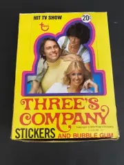 1978 TOPPS THREE'S COMPANY WAX BOX 36CT PRISTENE FROM A SEALED CASE