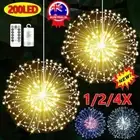 1X/2X/4X Fireworks Light String LED Starburst Fairy Christmas Lights Decor SW