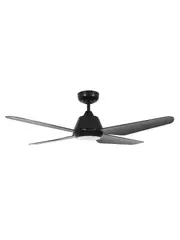 Aria 132cm DC Fan with Light in Black