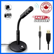 Mini Studio Portable Microphone USB Stand Recording Mic For PC Desktop Laptop