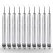10X AZDENT Dental Ultrasonic Air Scaler Handpiece 4 Hole+Compatible Tips