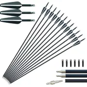 Fiberglass Arrows Hunting Archery Target Arrows Recurve Bow Longbow