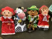 Melissa And Doug Set Of 5 Fairy Tale Time Little Red Riding Hood Hand Puppets