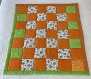Handmade Patchwork Cotton Flannelette Quilt Baby Nursery Gift 110 cm x 95 cm