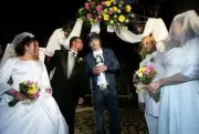 Actor Ashton Kutcher marries two couples at the Hard Rock Hotel & - Old Photo 4