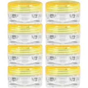 24 Pcs Square Bottom Cream Box Travel Empty Containers Jar with Lid