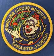 Vintage Souvenir Clown Patch Ringling Circus Museum Sarasota, Florida
