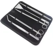 Aquarium Maintenance Tool Kit, Plant Fish Tank Tool Tweezers Scissors Flattener