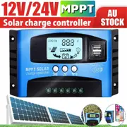 30A/60A/100A MPPT Solar Panel Regulator Charge Controller 12V/24V Auto Tracking