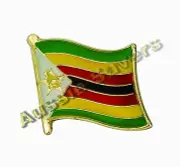 ZIMBABWE FLAG HAT PIN / BADGE - BRAND NEW