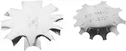 Healvian 2pcs Manicure Edge Trimmer Stencil Template Tips for Nail Art Design French Nail Art Templates Manicure Templates Nail Edges Trimmer Templates