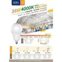 在飛比找樂天市場購物網優惠-舞光 LED 20W 25W 38W 50W 75W 燈泡 
