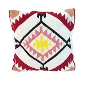 Maine & Crawford 45cm Faith Woven Cotton Tapestry Cushion w/ Fill Square Pillow