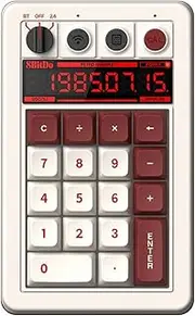 8BitDo Retro 18 Mechanical Numpad, Supports Calculator Mode, Bluetooth/2.4G/Wired Numpad for Windows and Android (Fami)