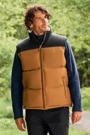 Rock Mens Borg Padded Gilet