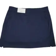 Lady Hagen Golf Skort Women Size Large Tummy Control Pull On Skirt Navy Blue NEW