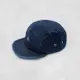 [B-SIDE]DENIM 5 PANEL CAP水洗單寧刺繡短帽沿五分割帽